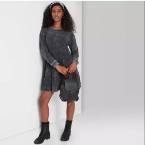 Womens Target Long Sleeve Sweatshirt Dress
